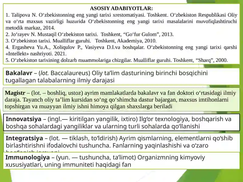 OʻZBEKISTONNING ENG YANGI TARIXI QAYDNOMASI 2