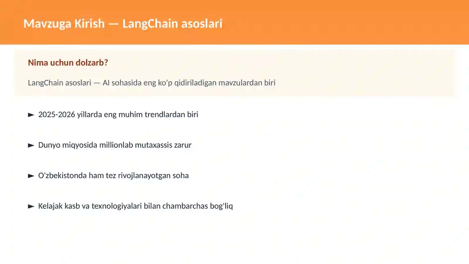 LangChain asoslari 2