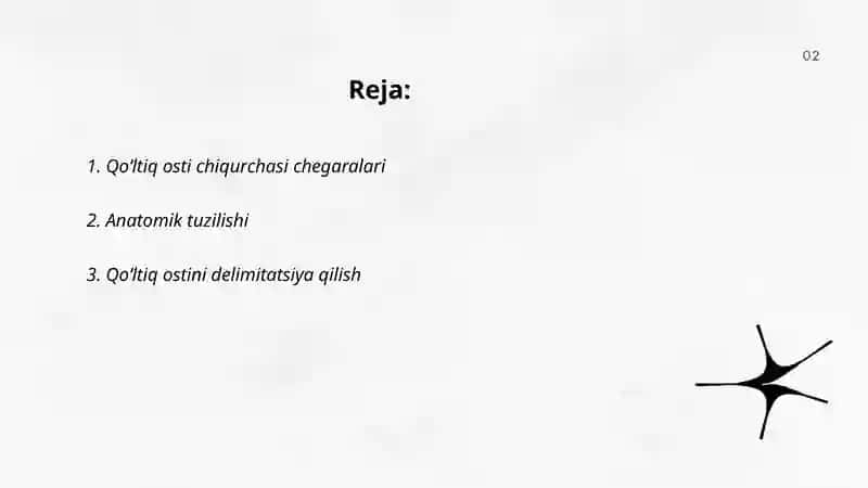 Qoʻltiq osti chiqurchasi chegarasi va xususiyatlari 2