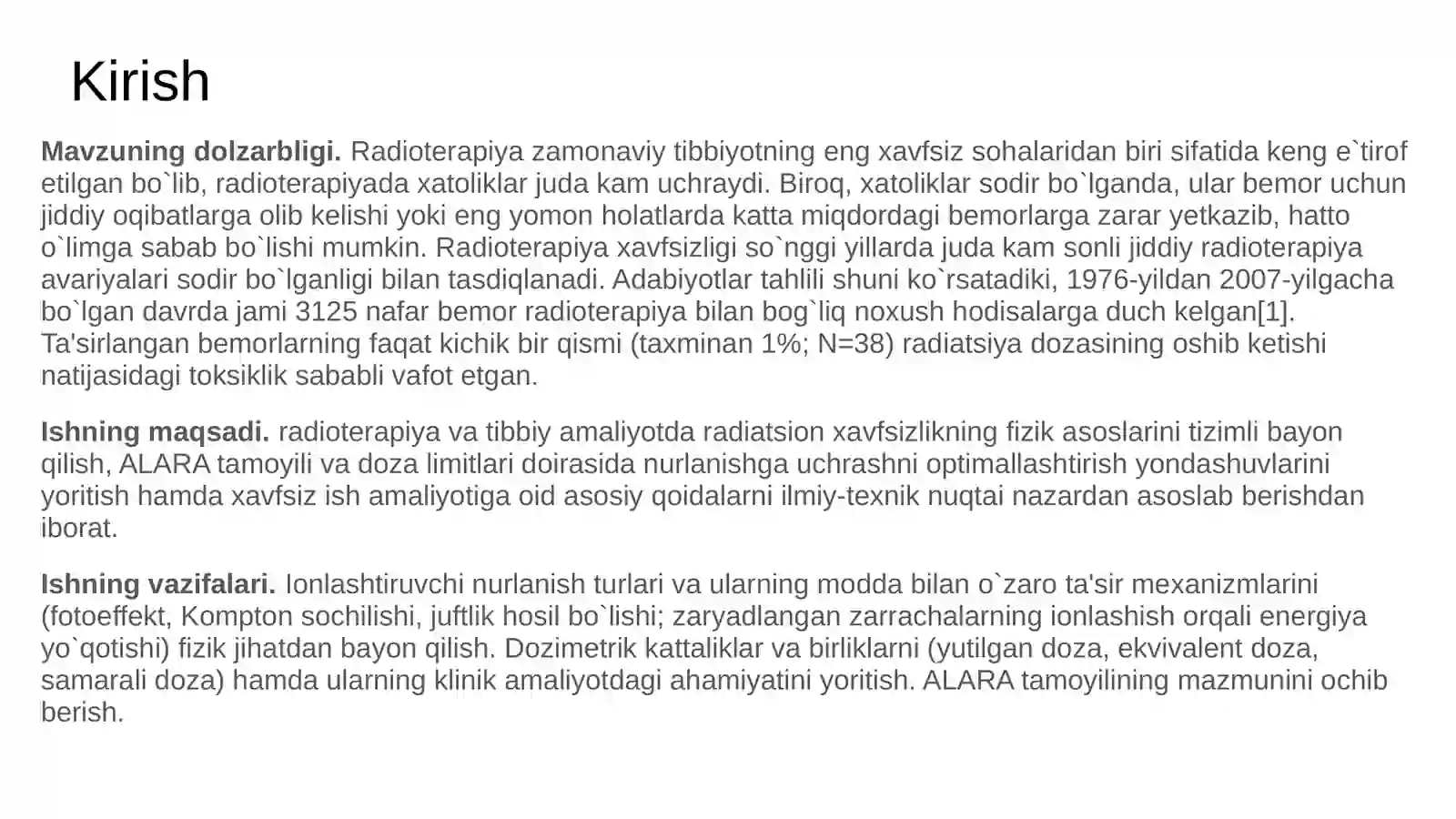 Radiatsion himoya normalari | Fizika prezentatsiya PPT 2