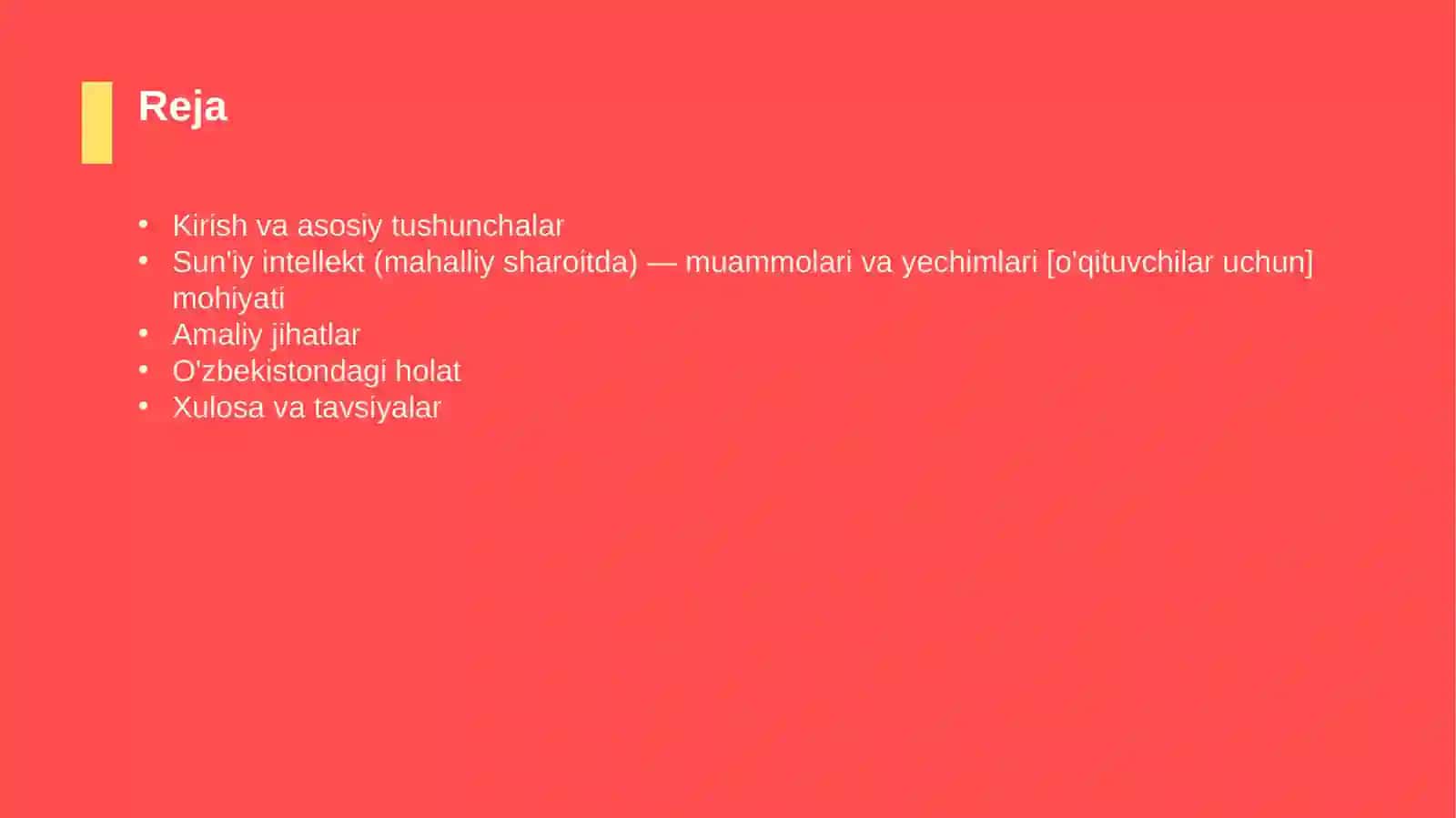 Sun'iy intellekt (mahalliy sharoitda) — muammolari va yechimlari [o'qituvchilar uchun] 2