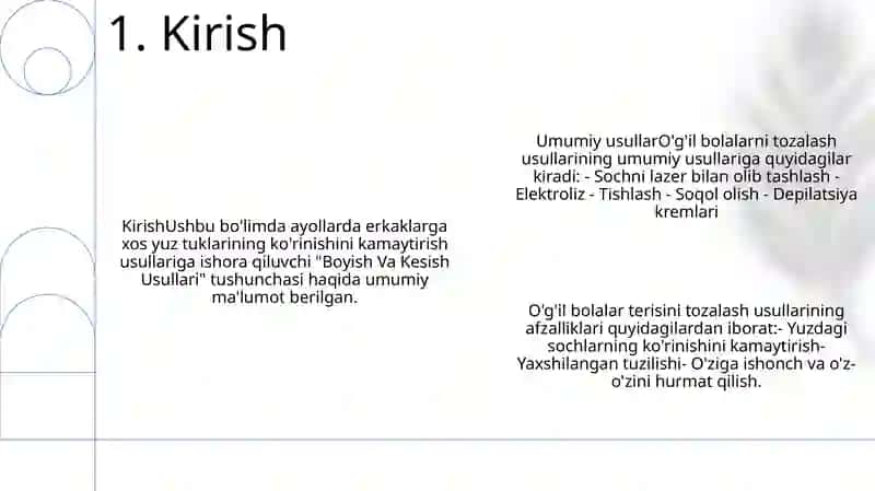 Boyish Va Kesish Usullari 2