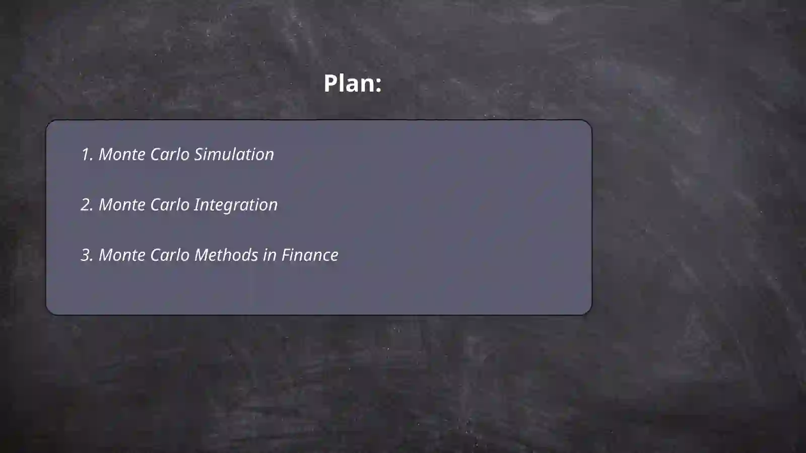 Monte Carlo Simulation 2