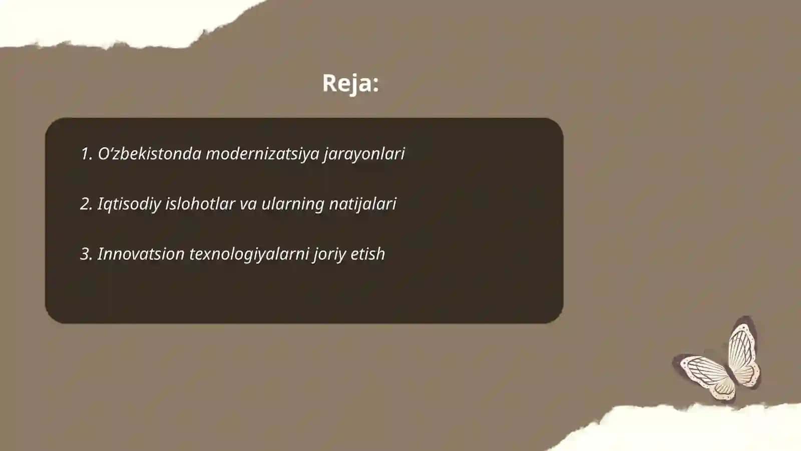 Yangi Oʻzbekiston taraqqiyot strategiyasi asosida jadal taraqqiyot va yangilanish sari 2