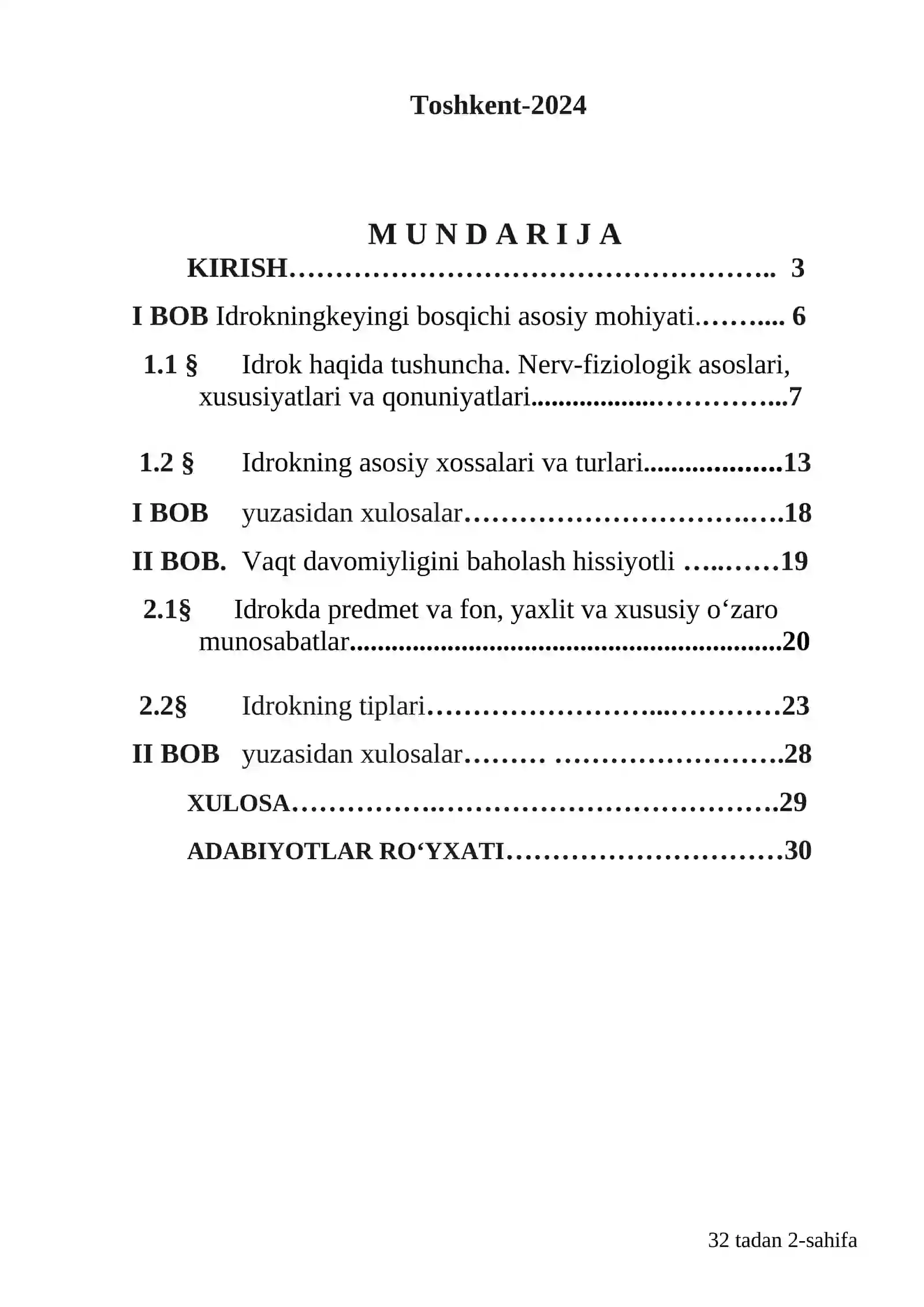Uch o‘lchamli idrok muammolari 2