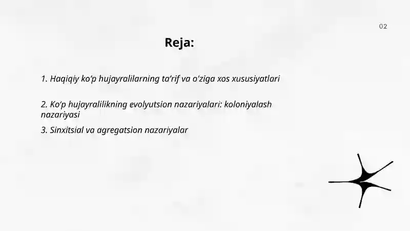Haqiqiy koʻp hujayralilarning kelib chiqishi 2