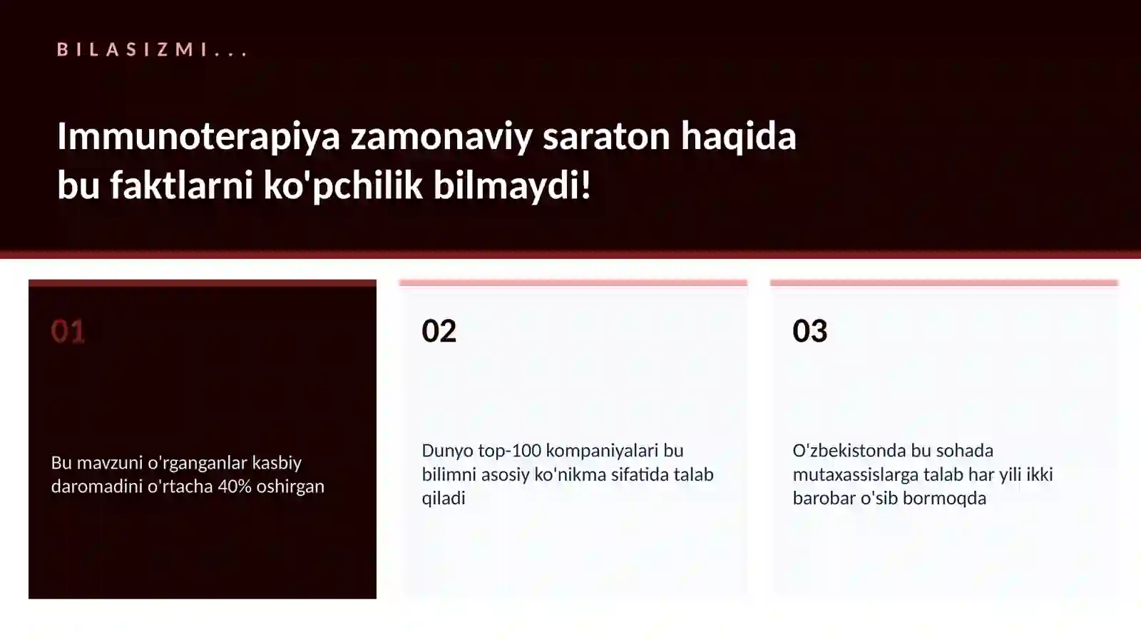 Immunoterapiya zamonaviy saraton 2