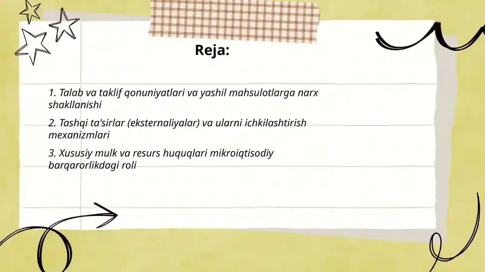 Mikroiqtisodiy qonuniyatlarning “Yashil” iqtisodiyotga ótish davrida tutgan òrni 2