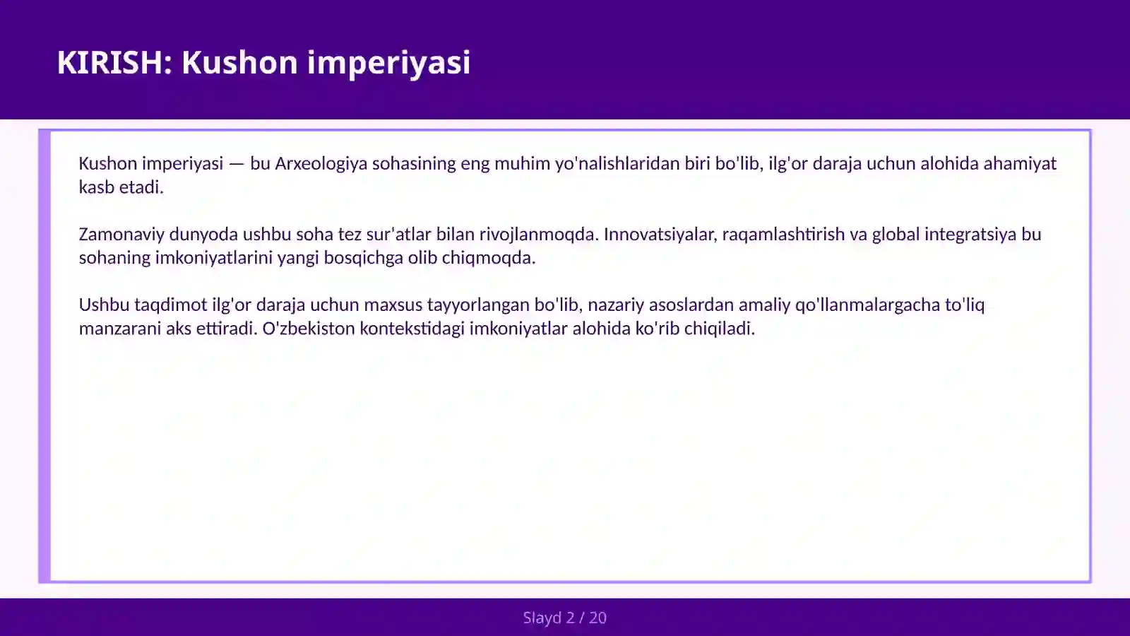 Kushon Imperiyasi 2
