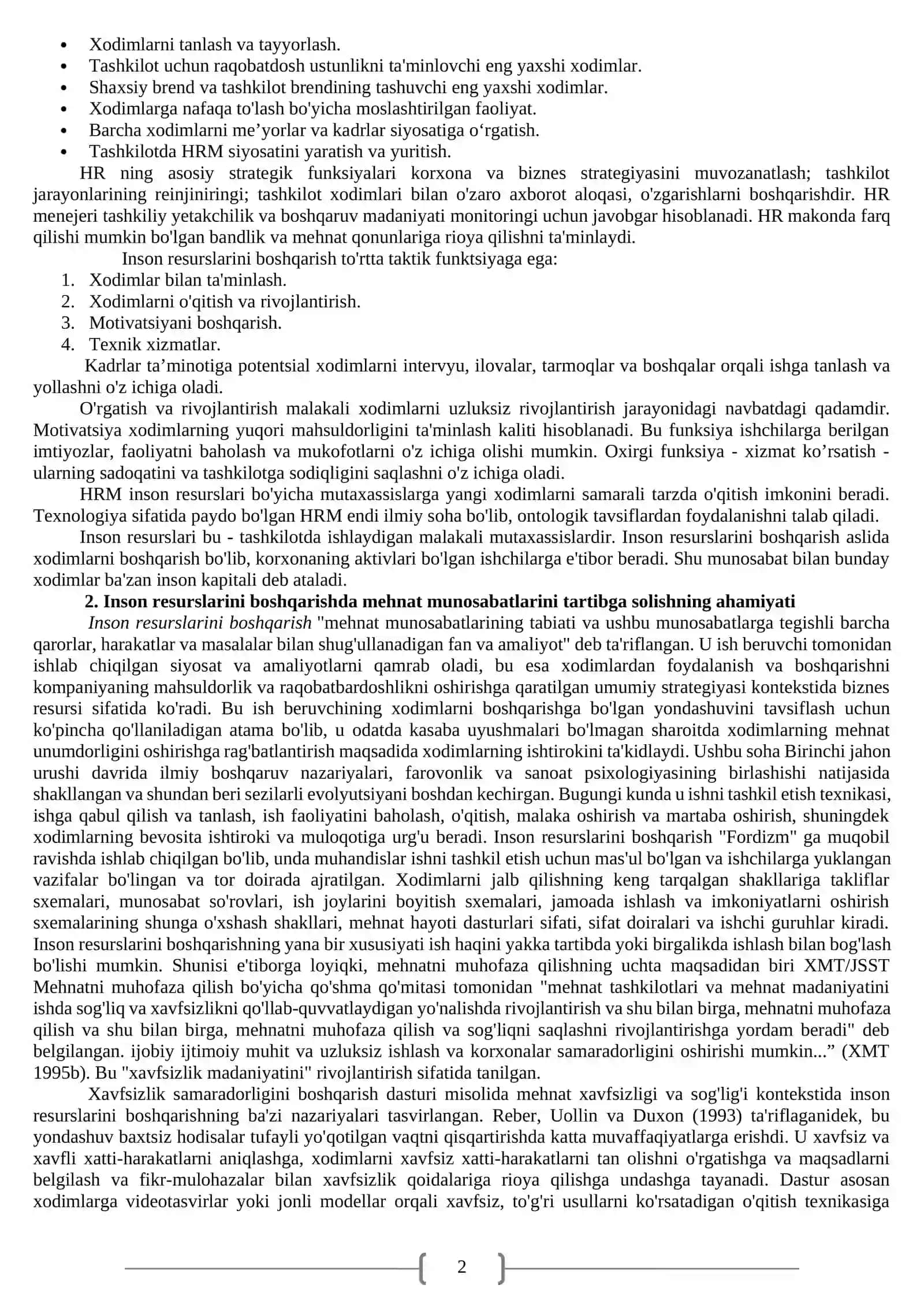 MAVZU. HR Menejment, Pedagoglarni Boshqarishda Ijtimoiiy Muloqot Instrumentlari 2
