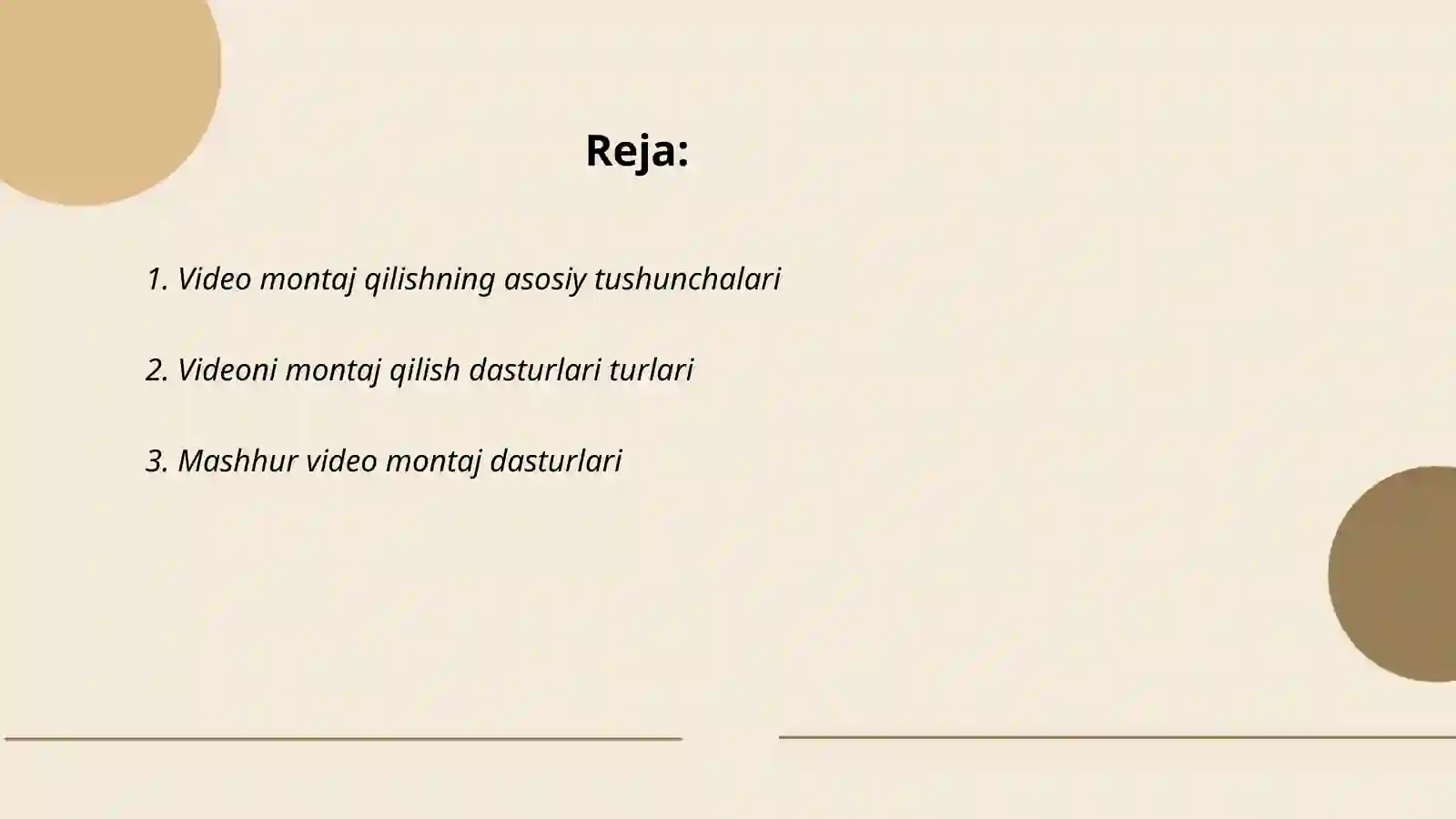 Videoni montaj dasturlari 2