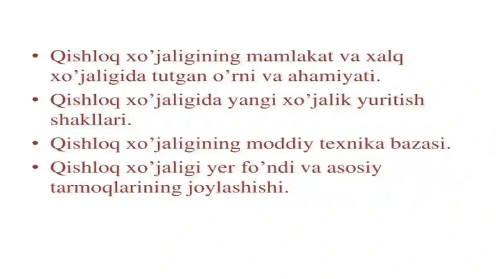 Chorvachilik fermer xo'jaliklarini rivojlantirish bo'yicha ilg'or tajribalar va texnologiyalar 2