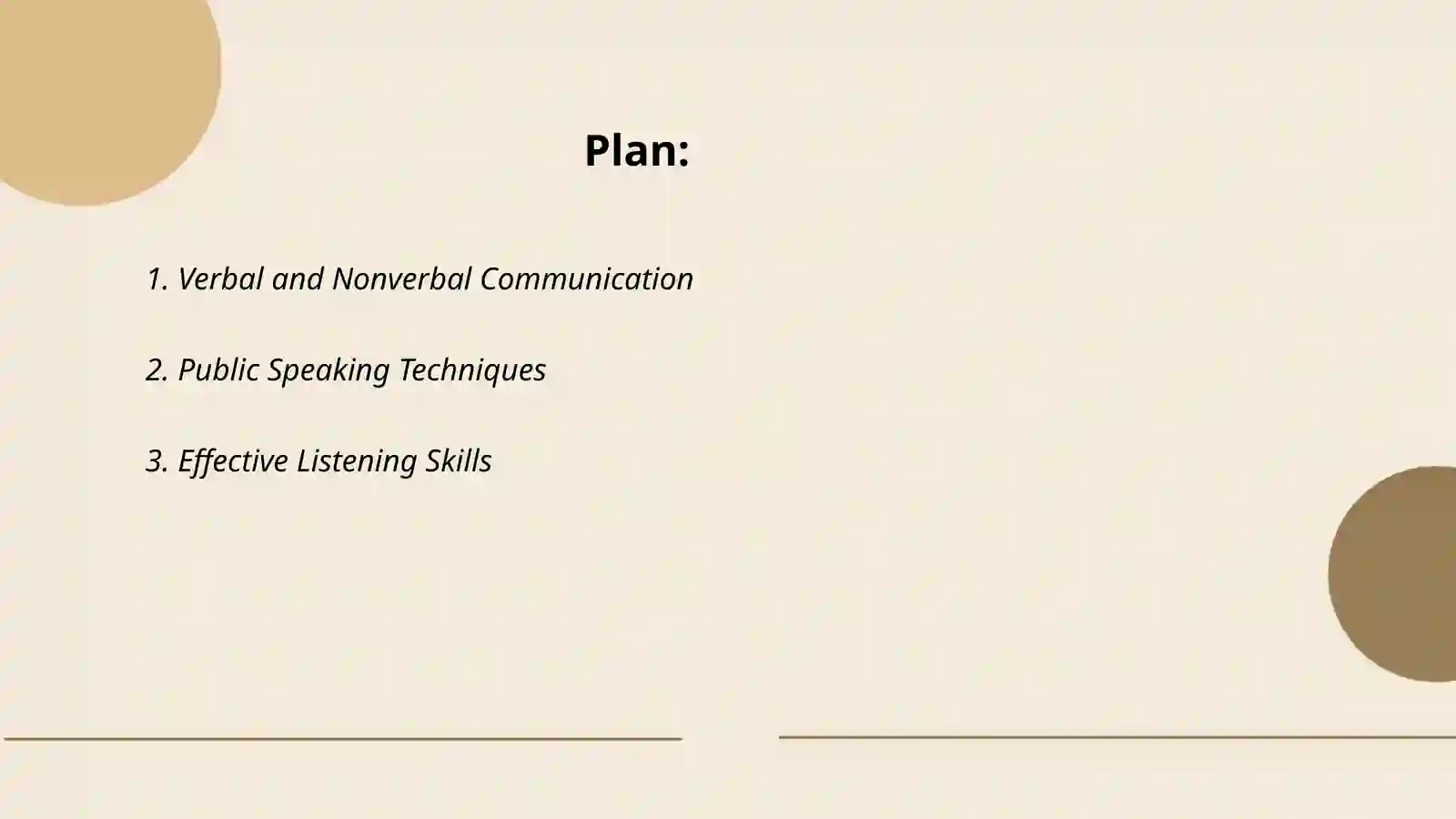Oral communication 2