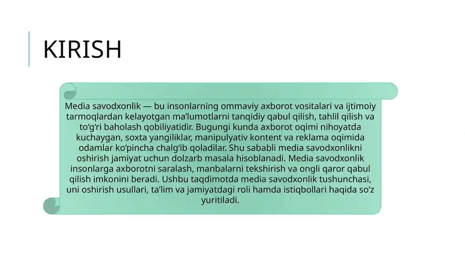 Media Savodxonlikni Oshirish 2