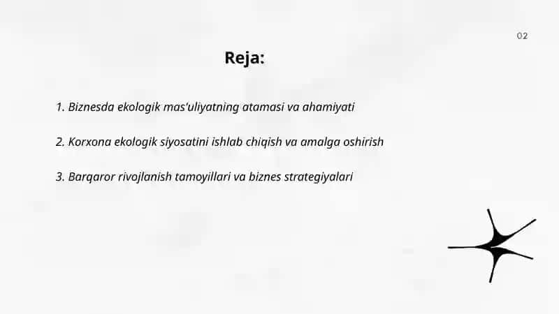 Biznesda ekologik mas'uliyat va barqarorlik 2