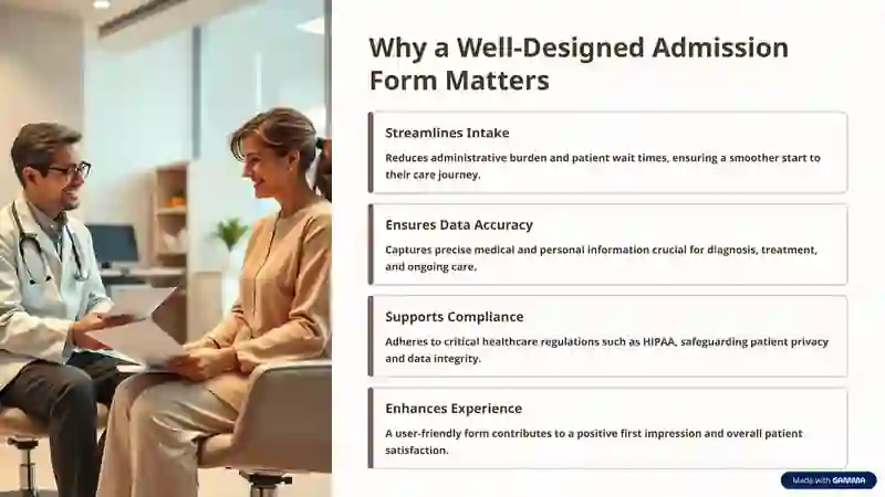 Designing an Effective Patient Admission Form 2