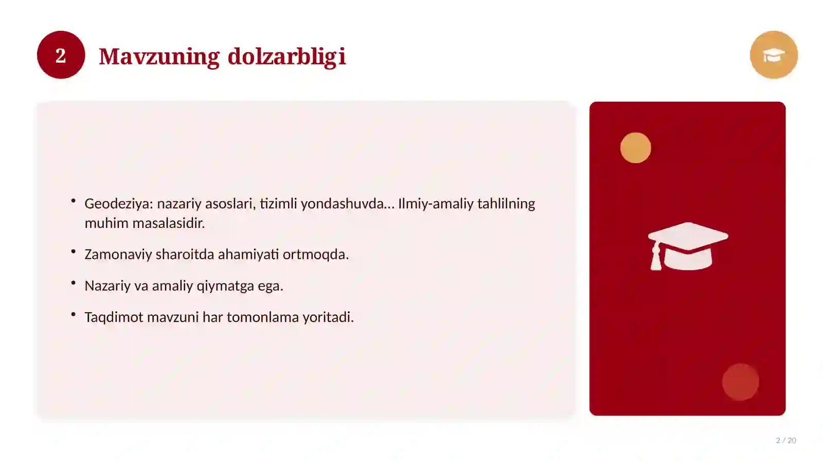 Geodeziya: nazariy asoslari, tizimli yondashuvda (Kurs ishi) 2