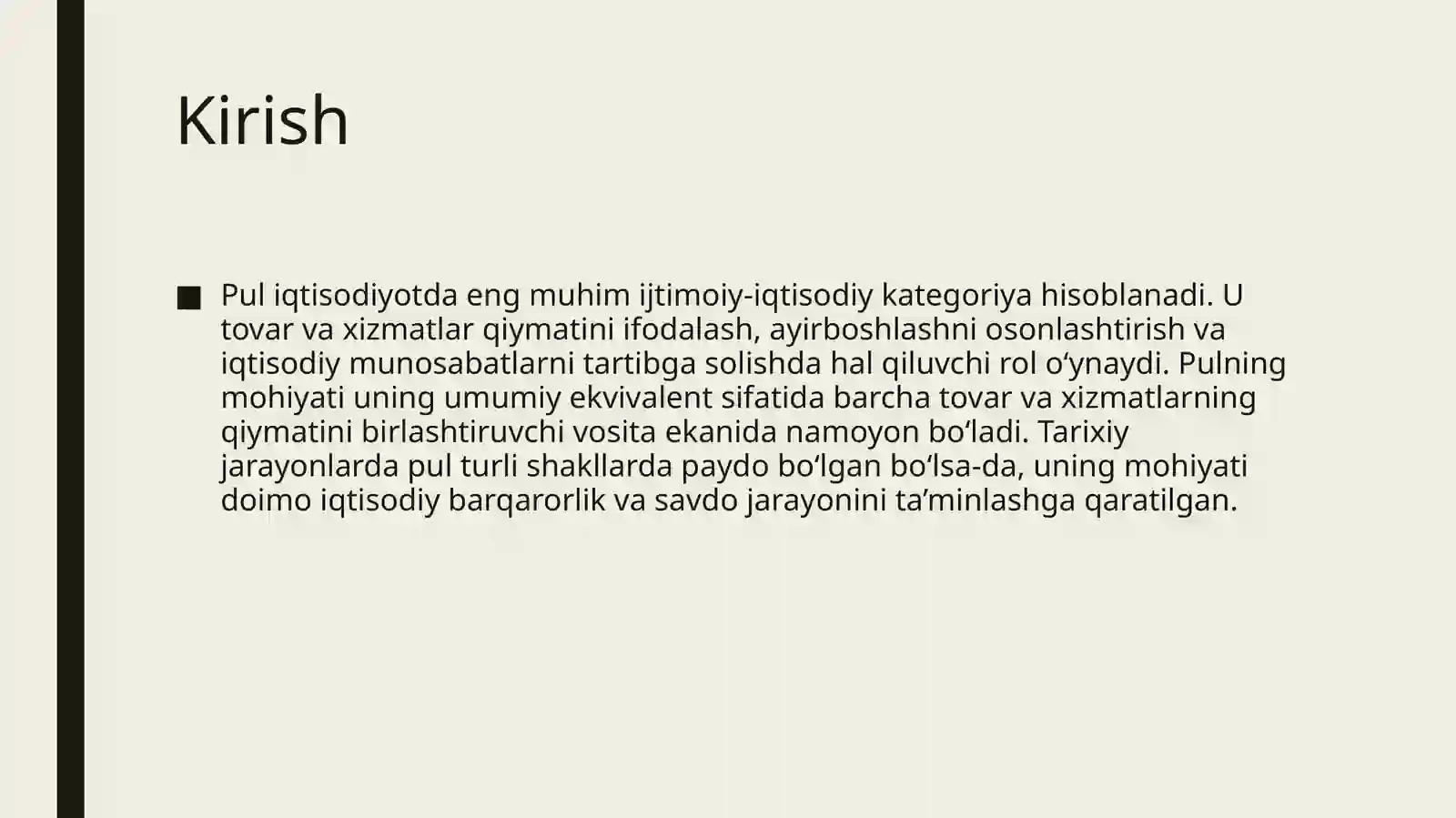 Pulning mohiyati 2