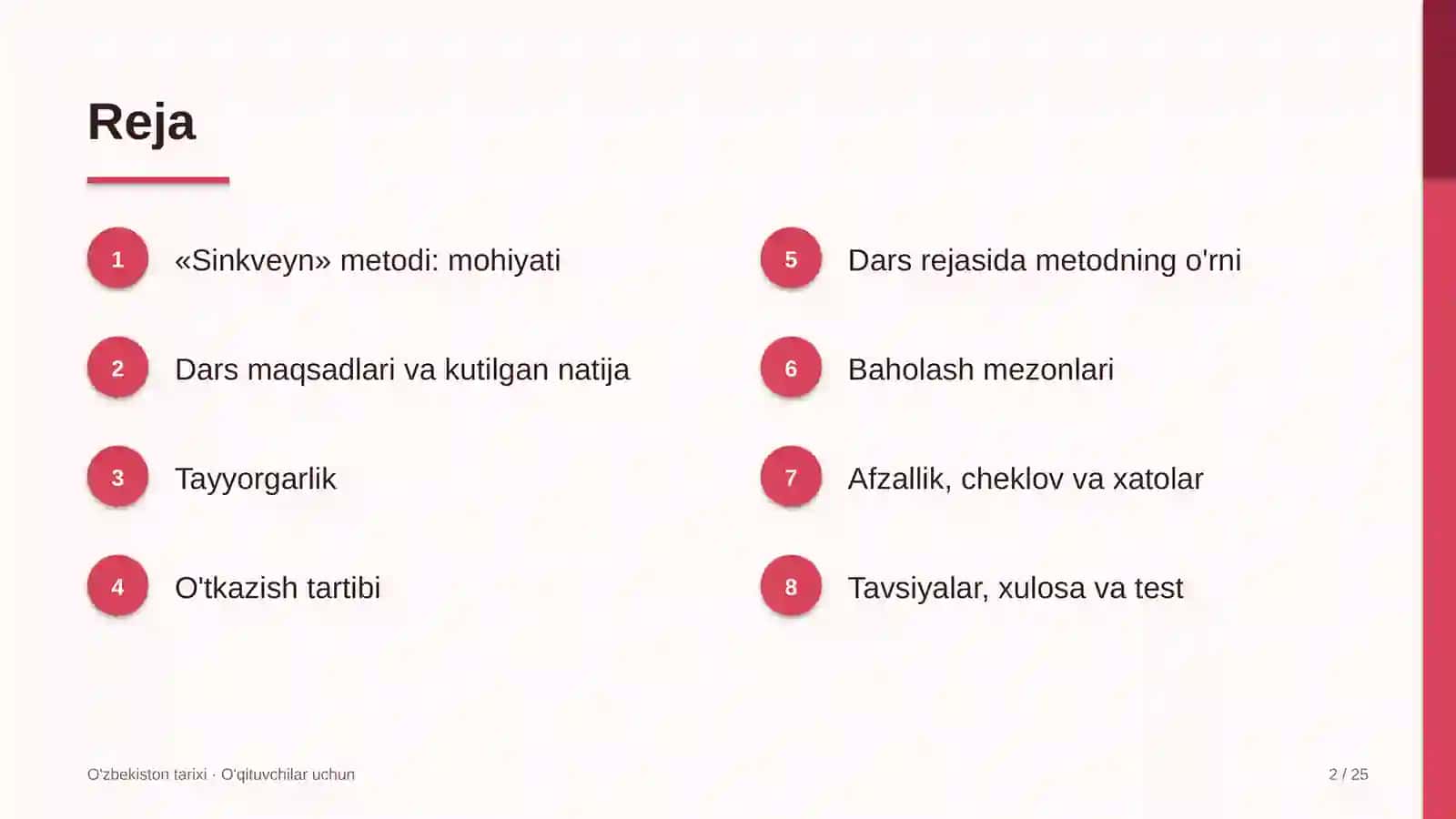 o'zbekiston tarixi darslarida sinkveyn metodidan foydalanish 1693 2