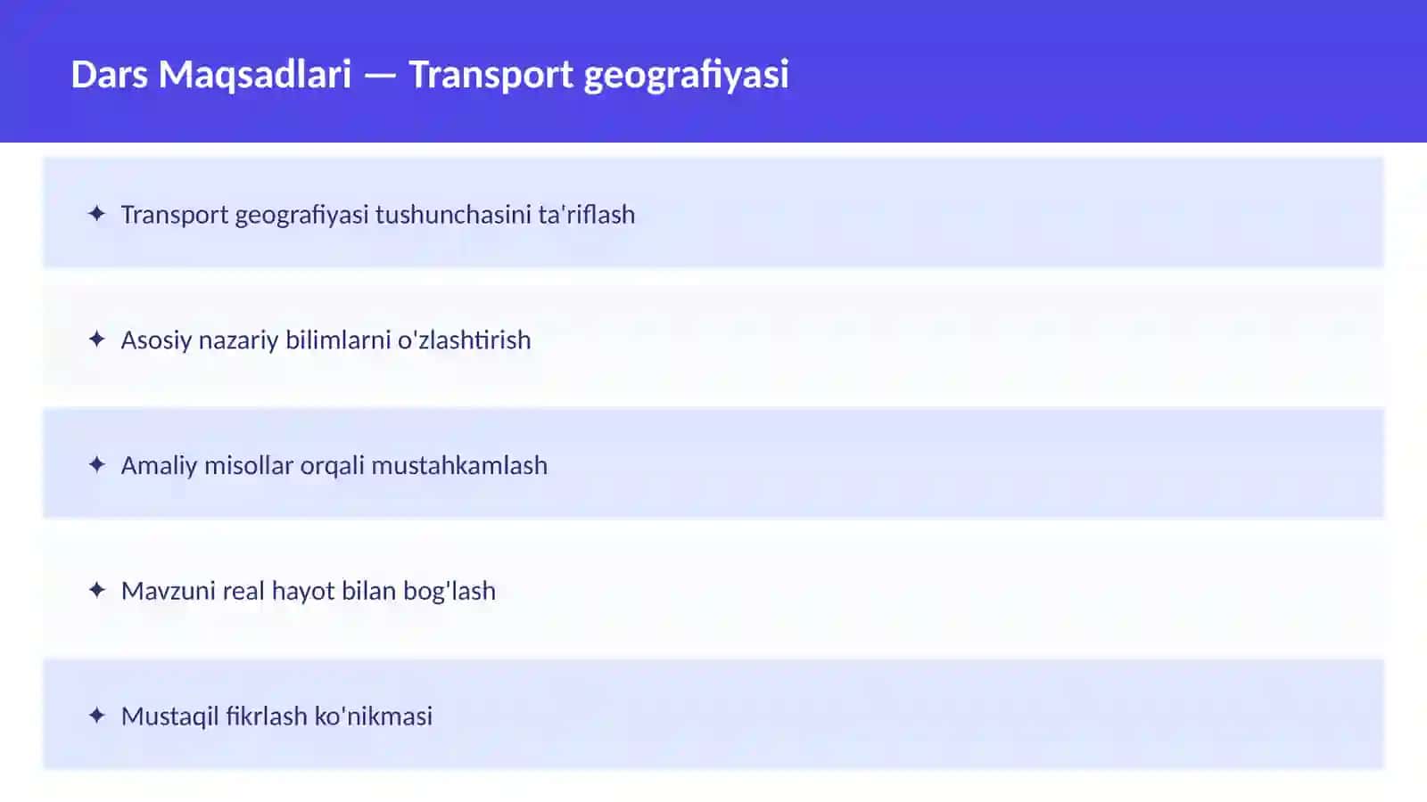 Transport geografiyasi 2