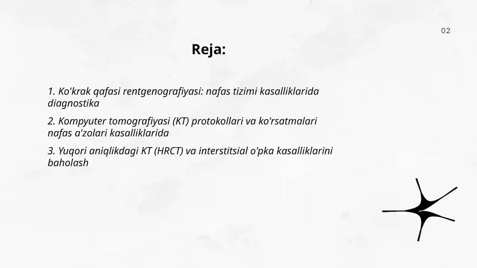 Nafas tizimi a'zolari kasalliklarida nur tashxisoti 2
