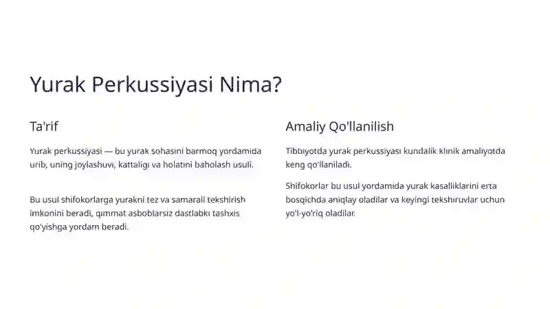 Yurak Perkussiyasi 2