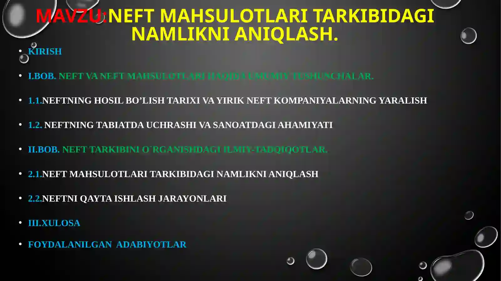 Neft va Neft Mahsulotlari 2