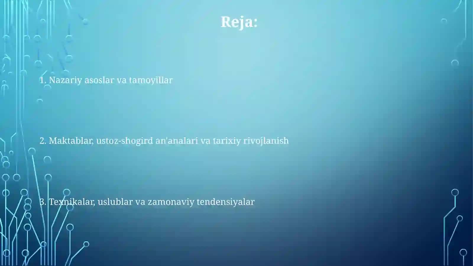 Miniatyura fanining nazariy asoslari, qonuniyatlari, maktablari, ustoz-shogird an'analarini yoritish 2