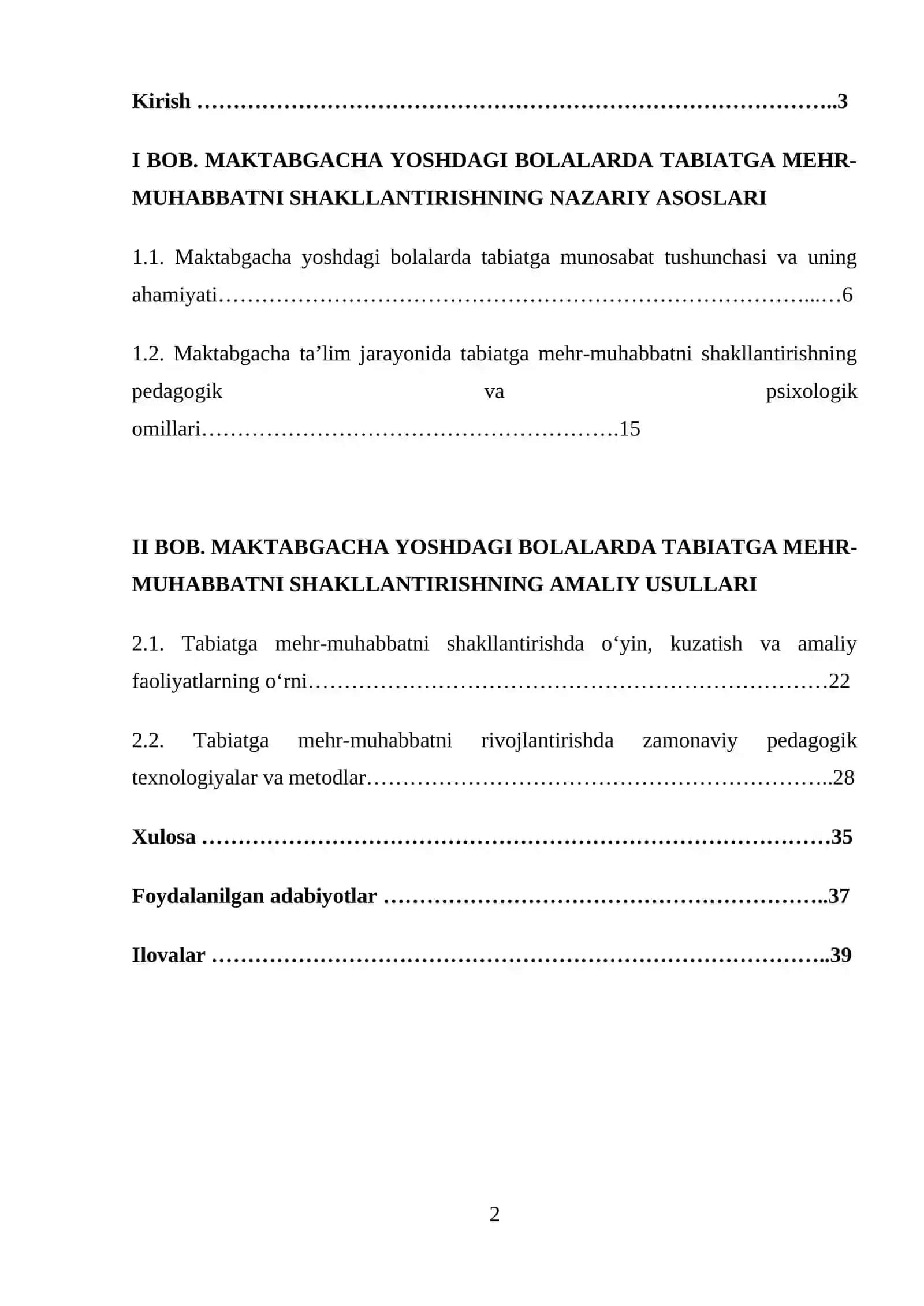 Maktabgacha yoshdagi bolalarda tabiatga mehr-muhabbatini shakllantirish usullari 2