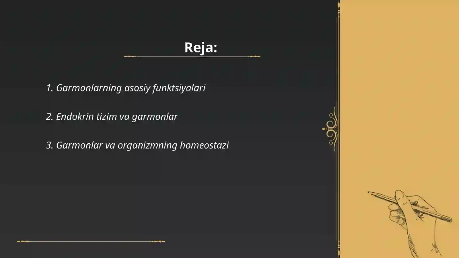 Garmonlar faoliyati 2