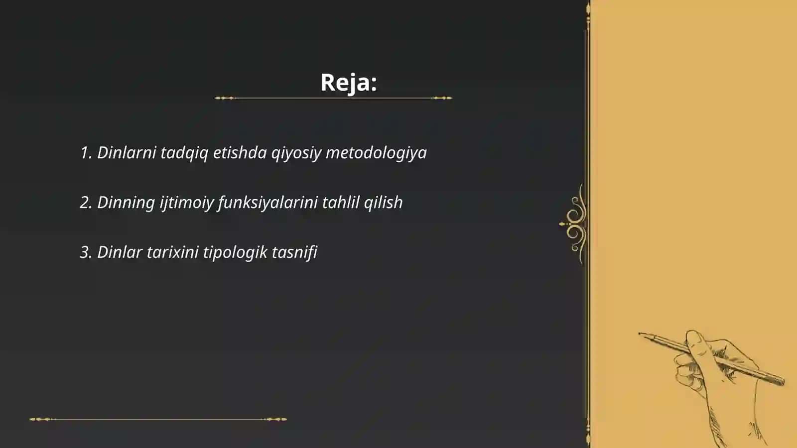 Dinlarni tadqiq etish metodologiyasi: tipalogik,qiyosiy, tarkibiy-funksional tahlil 2