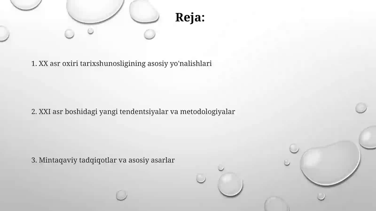 XX asr oxiri XXI asr boshlarida xorijiy mamlakatlar tarixi tarixshunosligi 2