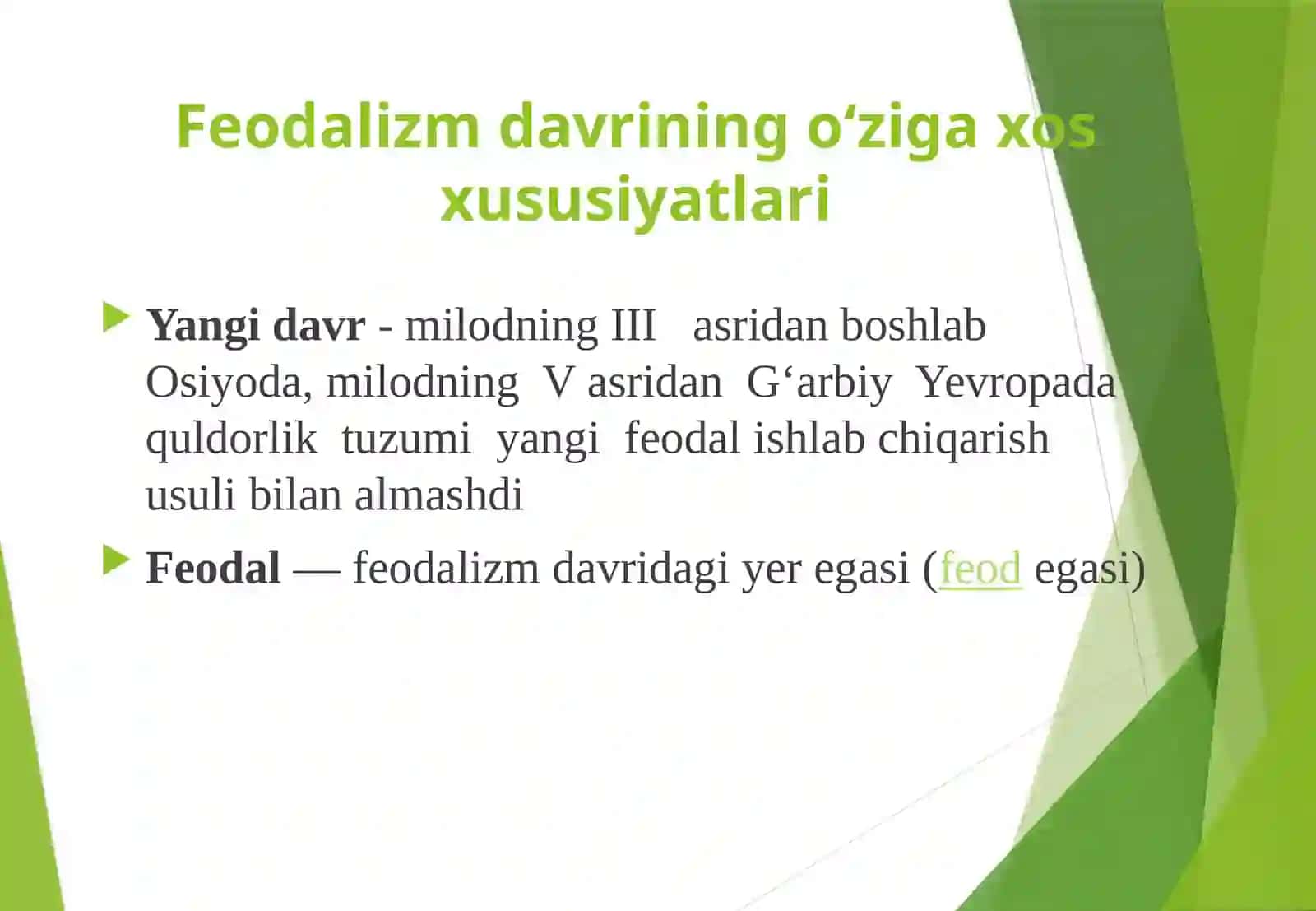 Feodal jamiyat va uning emirilishi davridagi iqtisodiy ta'limotlar 2