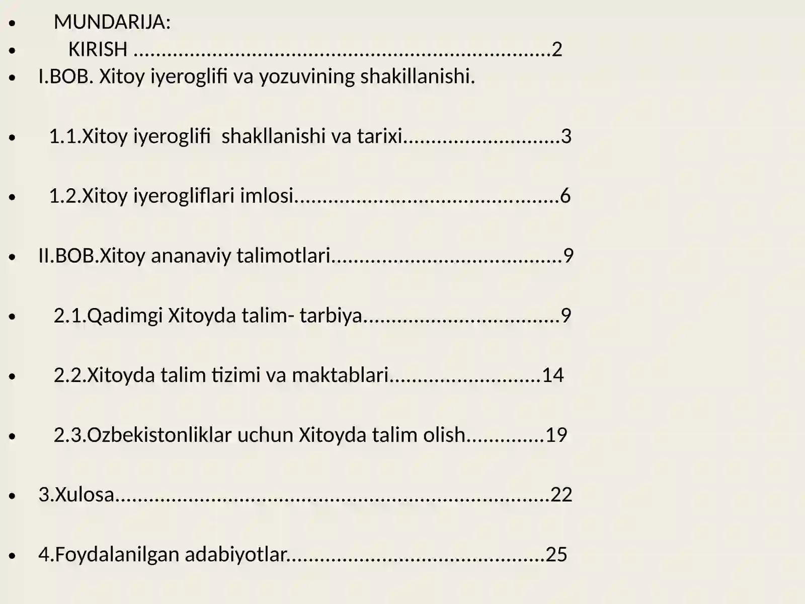 Xitoy yozuvi va an'anaviy ta'limotlari 2