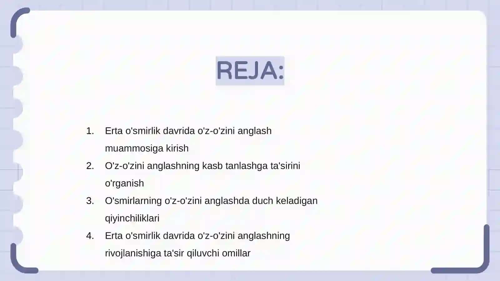 Ilk o'spirinlik davrida o'z-o'zini anglash va kasb tanlash muammosi (2) 2