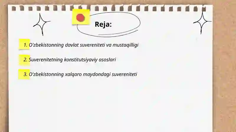 O'zbekiston Davlat suvereniteti 2