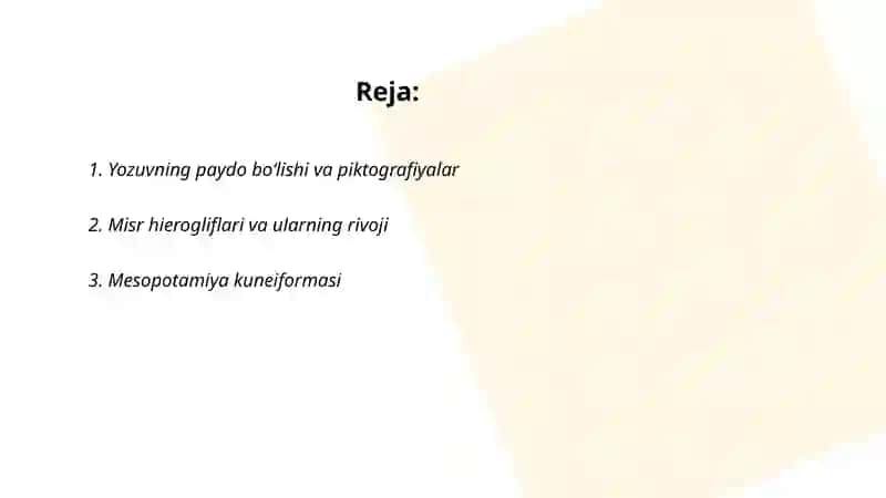 Yozuv va uning taraqqiyoti 2