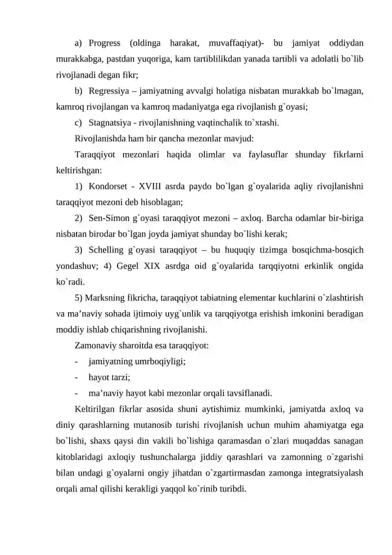 Jamiyat rivojlanishi 2