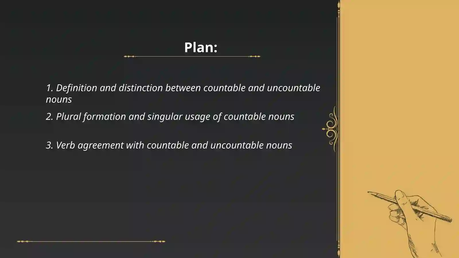 Countable & Uncountable nouns 2