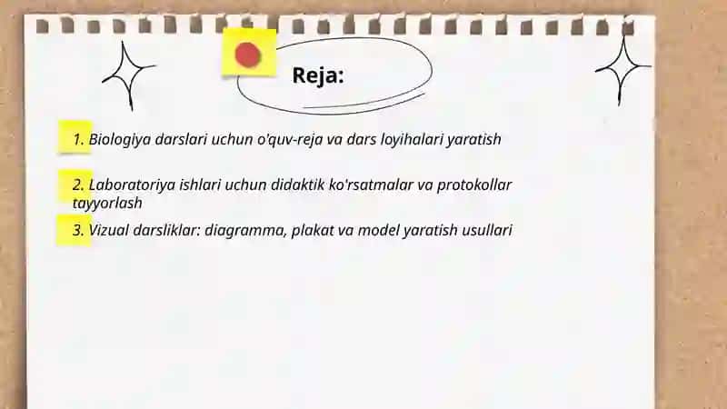 Biologiya fanida didaktik materiallar yaratish 2