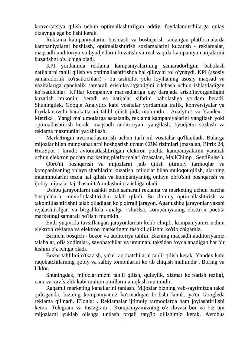 KORPORATIV IT-TIZIMLARDA MARKETING FAOLIYATINI TASHKIL ETISH 2