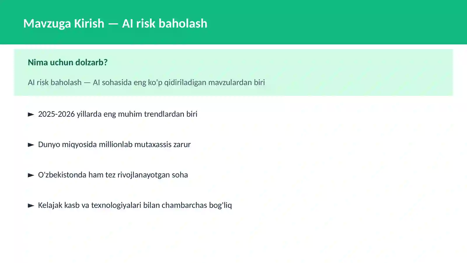 AI risk baholash 2