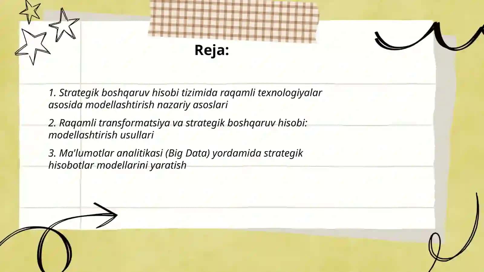 Strategik boshqaruv hisobi tizimida raqamli texnalogiyalar asosida modellashtirish 2