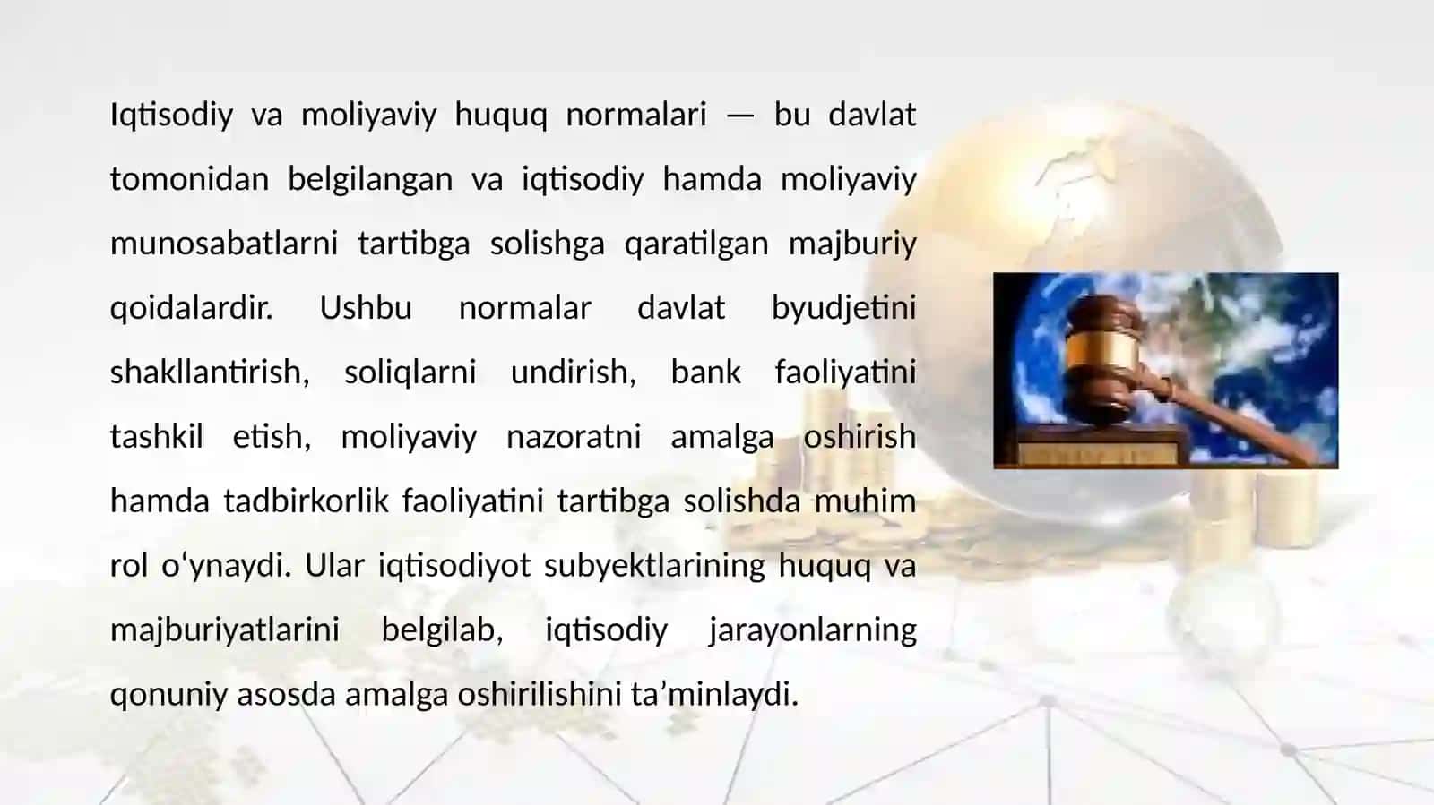 Iqtisodiy va moliyaviy huquq normalarlari 2