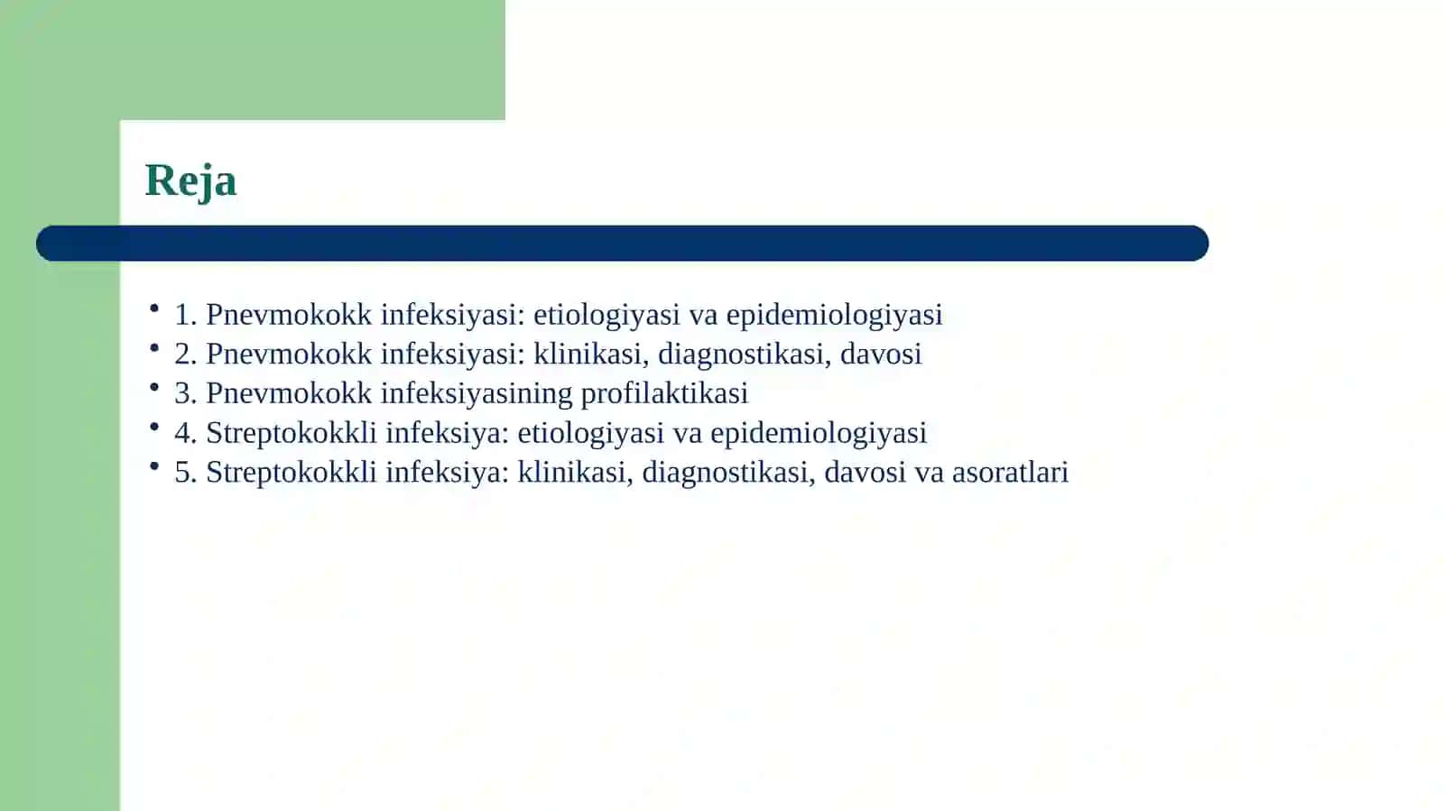 Pnevmokokk va streptokokkli infeksiyalar 2