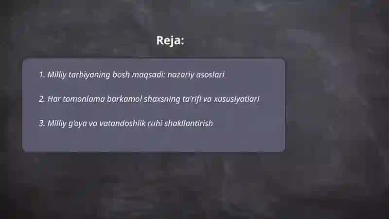 Har Tomonlama Barkamol Shaxsni Shakllantirish Milliy Tarbiyaning Bosh Maqsadi 2