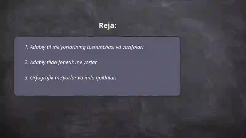 Adabiy til me'yorlari 2