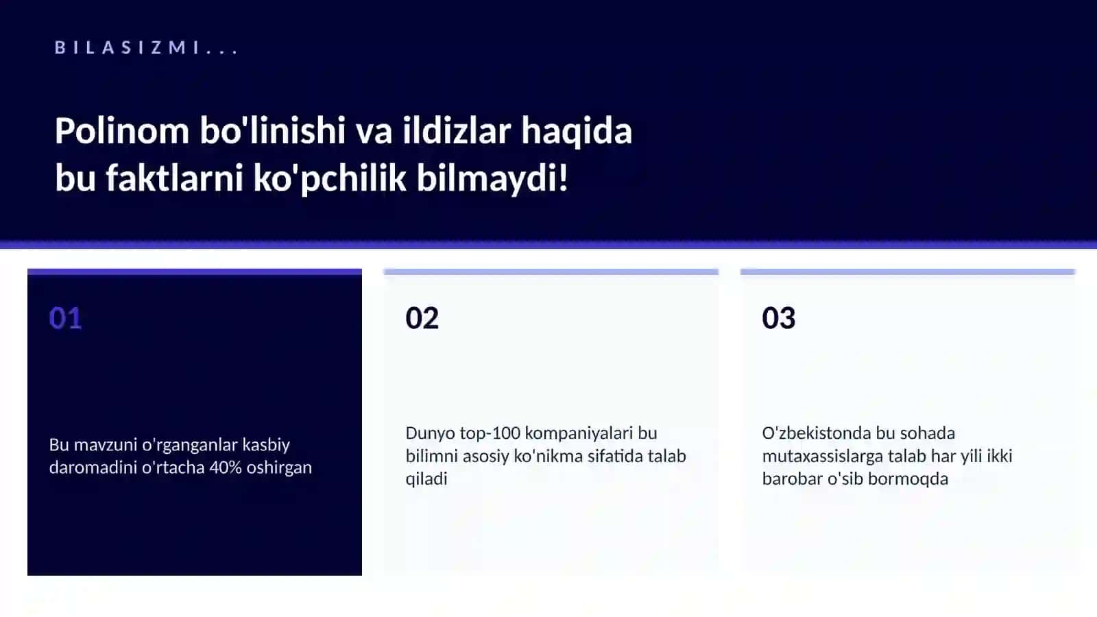 Polinom bo'linishi va ildizlar 2