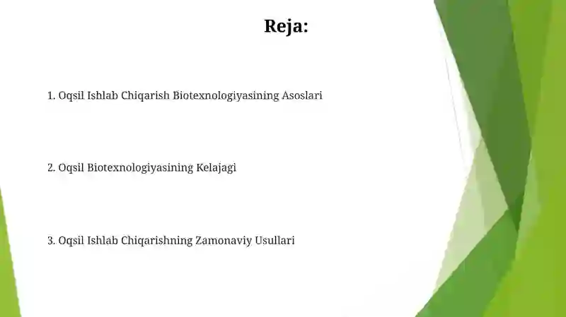 Oqsil Ishlab Chiqarish Biotexnologiyasi 2