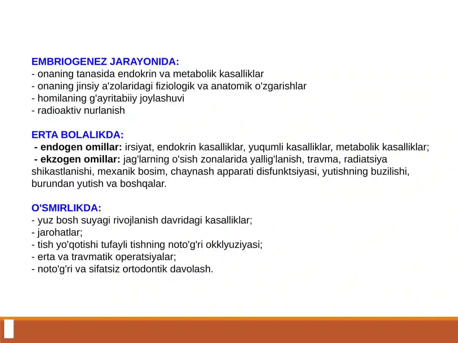 Yuz skeletida suyak plastik jarrohlik amaliyoti 2